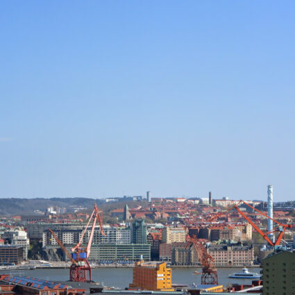 Skeppbron i Göteborg sedd från Ramberget.